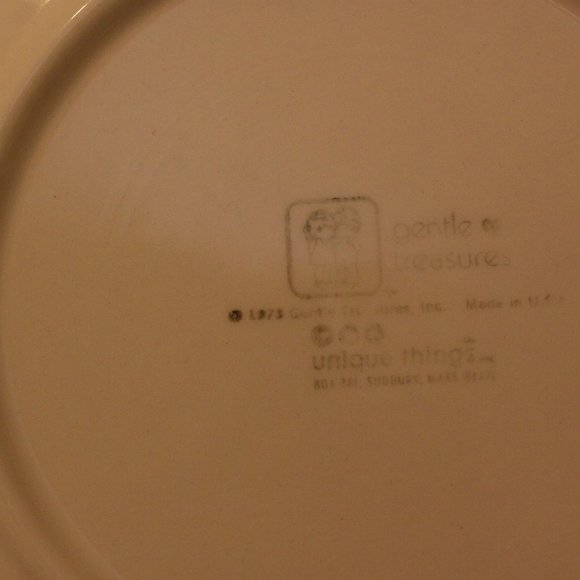 1973 Merry Christmas Gentle Treasures Collector Plate 10 inch  No chips or crack - Picture 4 of 4